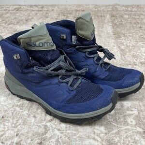 Salomon Men's Outline Mid GTX Hiking Boots Medieval Blue/Castor 10.5